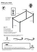 Предварительный просмотр 4 страницы fantastic furniture Giselle 4 Post Extension Kit Manual