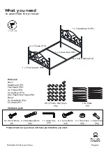 Предварительный просмотр 12 страницы fantastic furniture Giselle 4 Post Extension Kit Manual