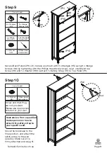 Preview for 9 page of fantastic furniture Hamilton Bookcase 5 Shelf Manual