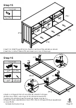 Предварительный просмотр 12 страницы fantastic furniture Hamilton Buffet Manual