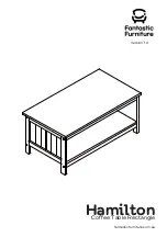 fantastic furniture Hamilton Coffee Table Rectangle Quick Start Manual предпросмотр