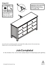 Preview for 15 page of fantastic furniture Hamilton Dresser 6 Drawer Manual