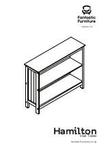 fantastic furniture Hamilton Hall Table Quick Start Manual предпросмотр