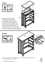 Предварительный просмотр 8 страницы fantastic furniture Hamilton Tallboy 5 Drawer Manual