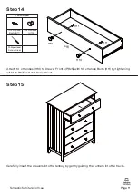 Предварительный просмотр 11 страницы fantastic furniture Hamilton Tallboy 5 Drawer Manual