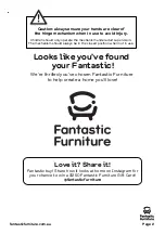 Preview for 2 page of fantastic furniture Handsome Storage Ottoman Manual