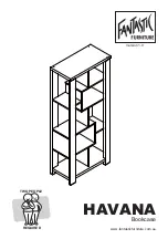 Preview for 1 page of fantastic furniture HAVANA Bookcase Manual