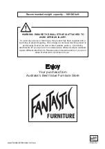 Preview for 2 page of fantastic furniture HAVANA Bookcase Manual