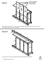 Предварительный просмотр 9 страницы fantastic furniture Havana Display Cabinet 2 Door Manual