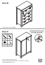 Предварительный просмотр 13 страницы fantastic furniture HAVANA Tallboy 5 Drawer Assembly Instructions Manual