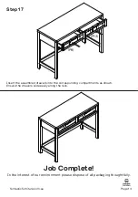 Предварительный просмотр 13 страницы fantastic furniture Haywood Desk 2 Drawer Manual