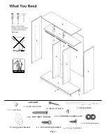 Preview for 3 page of fantastic furniture HOME ROBE Assembly Instructions Manual