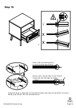 Предварительный просмотр 14 страницы fantastic furniture Java Bedside 1 Drawer Manual