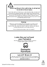 Preview for 2 page of fantastic furniture Java Buffet 3 Door Manual