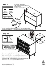 Предварительный просмотр 16 страницы fantastic furniture Java Dresser 3 Drawer Manual