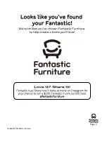 Предварительный просмотр 2 страницы fantastic furniture JONNIE Manual