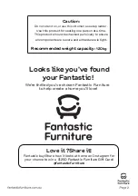 Предварительный просмотр 2 страницы fantastic furniture KiKi Ottoman Quick Start Manual