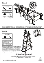 Предварительный просмотр 6 страницы fantastic furniture Lean Bookcase A Frame 4 Shelf Manual