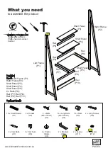Предварительный просмотр 4 страницы fantastic furniture LEAN Bookcase Desk Large Narrow Manual