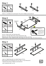 Предварительный просмотр 5 страницы fantastic furniture LEAN Bookcase Desk Large Narrow Manual