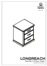 fantastic furniture LONGREACH Bedside 3 Drawer Maple Assembly Instructions Manual preview