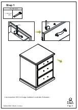 Preview for 5 page of fantastic furniture LONGREACH Bedside 3 Drawer Maple Assembly Instructions Manual