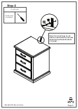 Preview for 6 page of fantastic furniture LONGREACH Bedside 3 Drawer Maple Assembly Instructions Manual