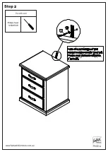 Preview for 6 page of fantastic furniture LONGREACH Bedside 3 Drawer Maple Manual