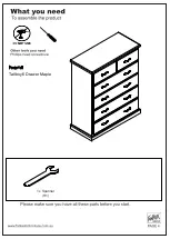 Preview for 11 page of fantastic furniture LONGREACH Bedside 3 Drawer Maple Manual