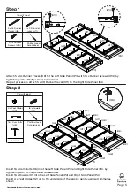 Предварительный просмотр 5 страницы fantastic furniture Lunar Bedside 2 Drawer Assembly Instructions Manual