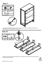 Предварительный просмотр 9 страницы fantastic furniture Lunar Bedside 2 Drawer Assembly Instructions Manual