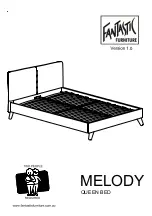 Предварительный просмотр 1 страницы fantastic furniture Melody Queen Bed Manual