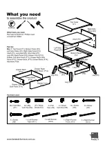 Предварительный просмотр 14 страницы fantastic furniture Melody Queen Bed Manual