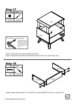 Предварительный просмотр 23 страницы fantastic furniture Melody Queen Bed Manual