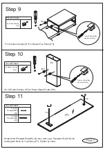 Предварительный просмотр 7 страницы fantastic furniture MEMPHIS Assembly Instruction Manual