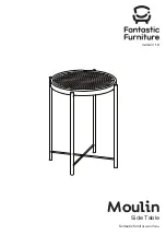 Предварительный просмотр 1 страницы fantastic furniture Moulin Side Table Manual