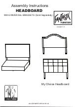 Предварительный просмотр 1 страницы fantastic furniture My Choice Headboard Assembly Instructions Manual