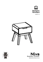 Preview for 1 page of fantastic furniture Niva Bedside 1 Drawer Manual