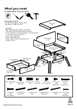 Preview for 4 page of fantastic furniture Niva Bedside 1 Drawer Manual