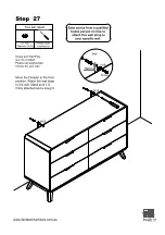 Предварительный просмотр 21 страницы fantastic furniture NIVA Dresser Manual