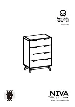 Preview for 1 page of fantastic furniture NIVA Tallboy 4 drawer Manual