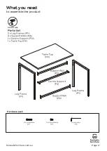 Предварительный просмотр 4 страницы fantastic furniture Oslo Table Manual