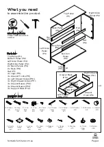 Предварительный просмотр 4 страницы fantastic furniture Pod Lowboy 3 Drw Manual