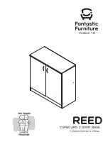 Предварительный просмотр 1 страницы fantastic furniture REED CUPBOARD 2 DOOR BASE Manual