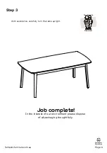 Предварительный просмотр 6 страницы fantastic furniture Retro Table D8 Manual