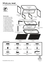 Предварительный просмотр 5 страницы fantastic furniture Sedona Manual