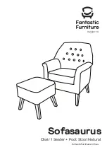 fantastic furniture Sofasaurus Chair 1 Seater + Foot Stool... Manual предпросмотр