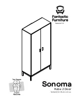 Preview for 1 page of fantastic furniture Sonoma Robe 2 Door Manual