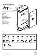 Preview for 4 page of fantastic furniture Sonoma Robe 2 Door Manual