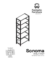 Предварительный просмотр 1 страницы fantastic furniture Sonoma Utility 6 Shelf Manual